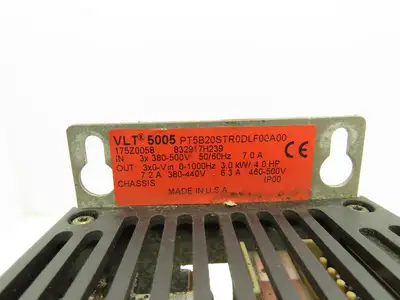 Danfoss VLT 5005 Variable Speed AC Drive 4Hp 380-440v 460-500V 3PH 0-1000Hz