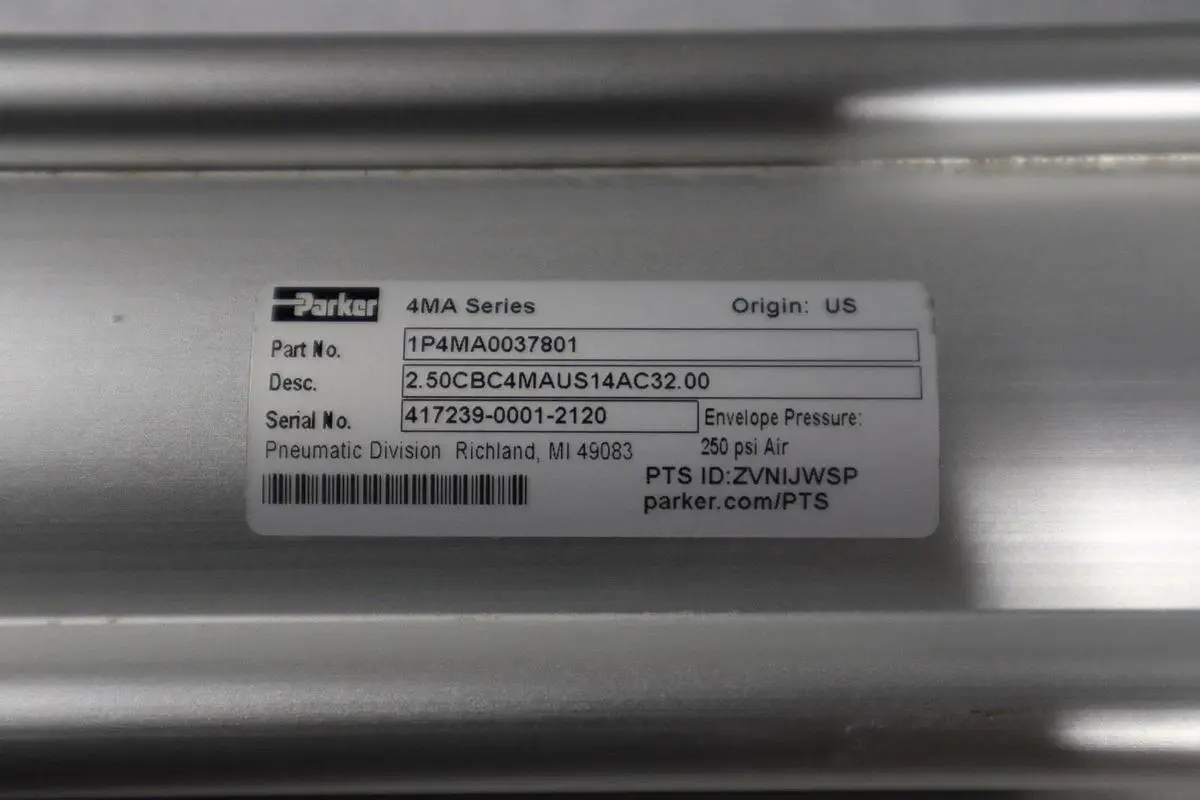 PARKER 1P4MA0037801 ROUND BODY PNEUMATIC CYLINDER STOCK H1894