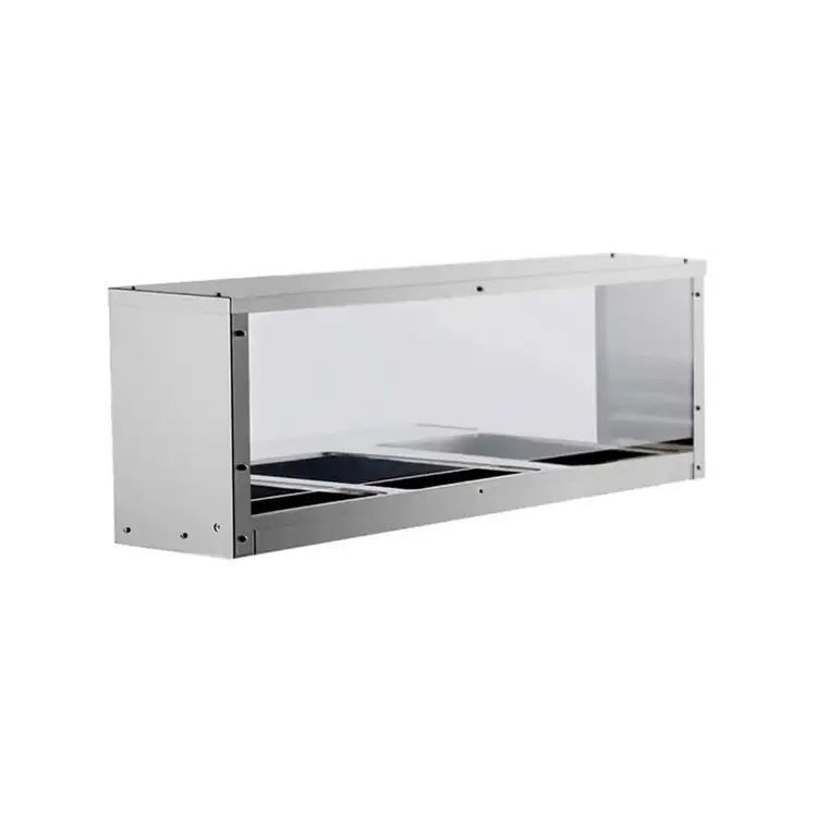New | in-Stock Atosa New Atosa MROS-3ST Overshelf/Sneezeguard for 3-Well Steam Table Food, Restaurant, & Bakery Parts & Accessories Illinois US | Falcon Restaurant Supply #1375244
