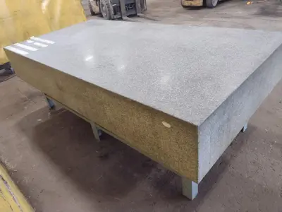 8' X 4' X 14" ROCK OF AGES PRECISION LAYOUT INSPECTION GRANITE TABLE: STOCK #23794