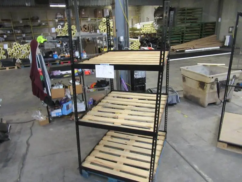 Adjustable Black Metal Frame Built to Fit Onto Pallets - Perfect for Projects