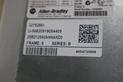 Allen Bradley 20BD125A0ANNAND0 Series B PowerFlex 700 AC Drive 480Vac STOCK S595