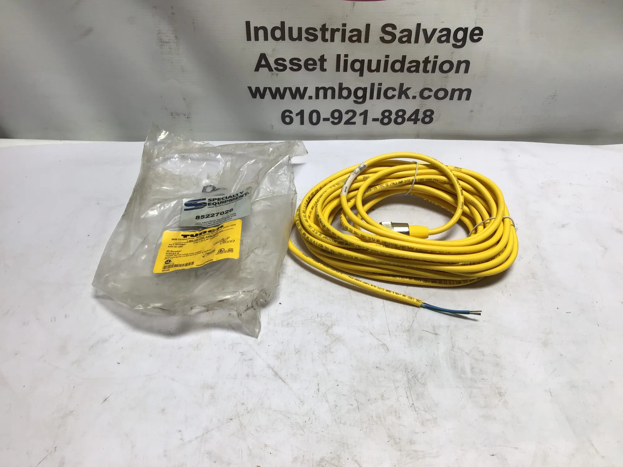 Turck RKM 30-10M Cordset 10 Meters Cable Connector 3-Wire