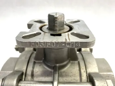 Stainless Steel Ball Valve 2" CF8M 14mm Square Stem Size 1000WOG F05/F07 - Used