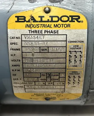 Used BALDOR VM3546T A.C. Motors Ohio US | Surplus Asset Holdings #1184851