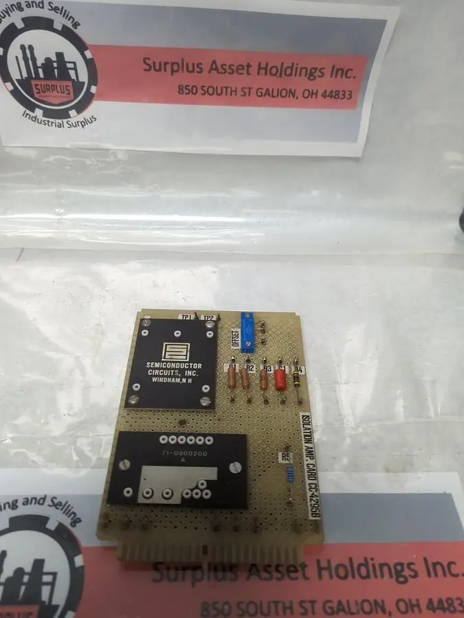 Used SEMICONDUCTOR CIRCUITS INC. CC-4295B Amplifiers Ohio US | Surplus Asset Holdings #1243313