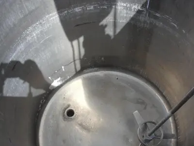 SPC5043  Tank 100 gallon vertical tank, Stainless Steel, 1/3 hp agitator, flat