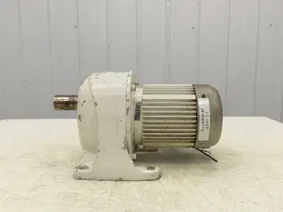 GTR Nissei G3LB-40-160-075 Gearmotor 160:1 Reducer 10.8rpm 1Hp 220V 3PH w/Brake