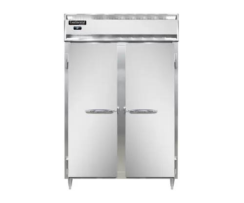 Continental D2RNSS 52" Two Section Reach In Refrigerator - (2) Left/right Hinge Solid Doors, 115v