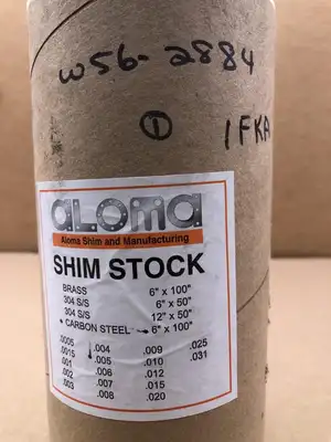 A&M Aloma 4680543 .005″ x 6″ X 100″ Carbon Steel Shim Stock-NIB