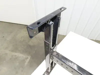TGW 43"W Conveyor Leg Floor Support 40"BF Adj Height 21.5" to 34" Black