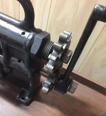 3118-385 Antique Bench Model Hand Operated Slitter, Circa 1900