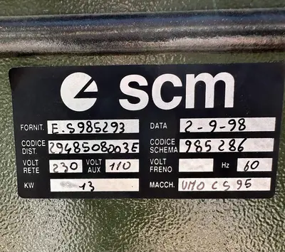 Used 1998 SCMI UNO CS 95 Wide Belt Sanders Illinois US | Pleasant Street Machinery #1261615