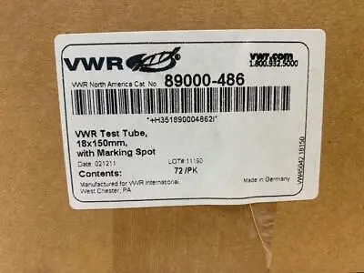 VWR 89000-486 Test Tubes | ANACAPA EQUIPMENT BROKERS, INC (9)