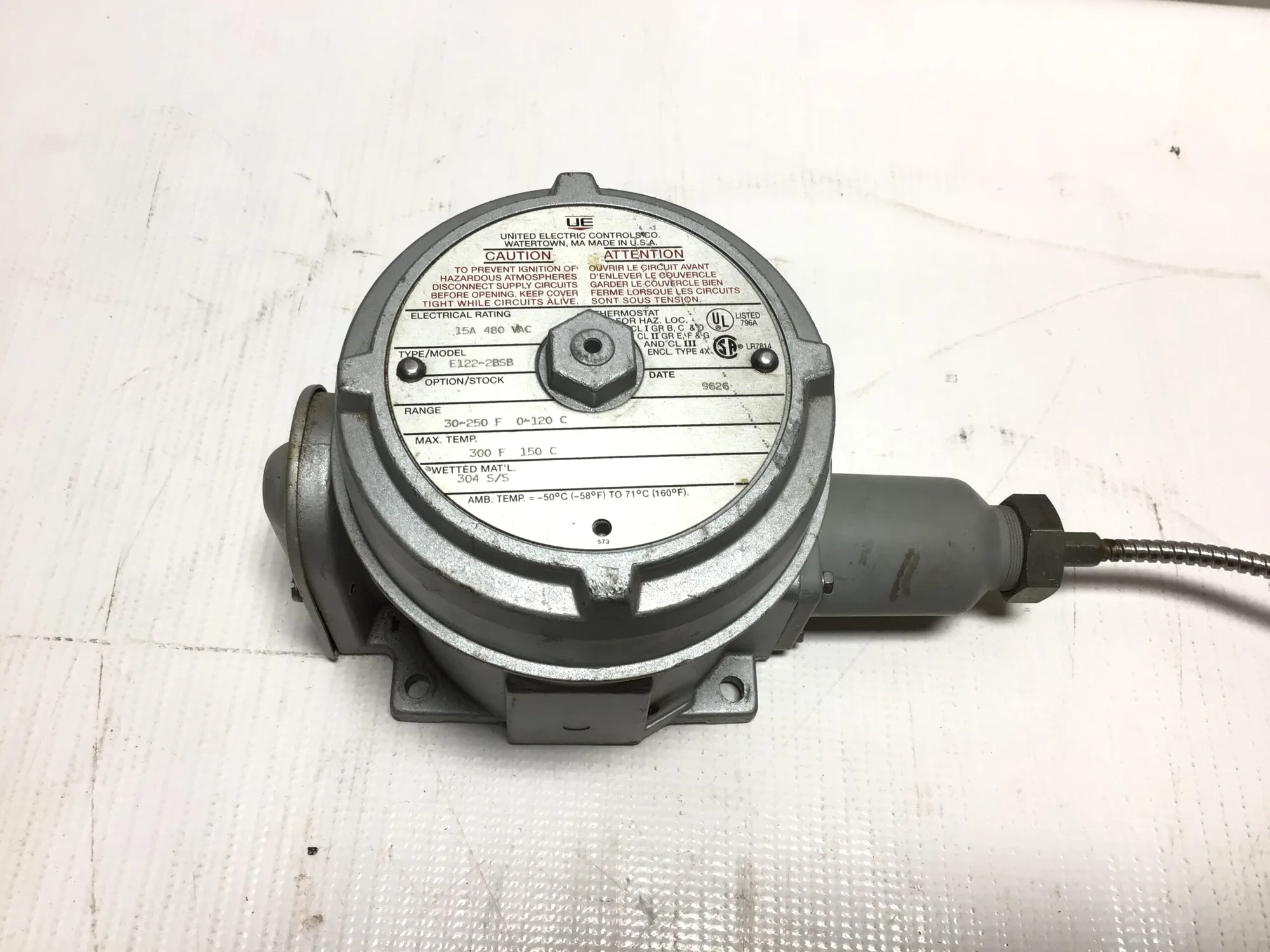 USED UNITED ELECTRIC CONTROLS (UE) E122-2BSB