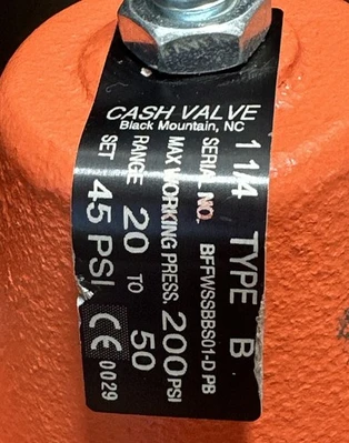 NEW Cash Valve 1-1/4 B