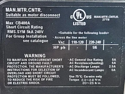 FAB EA32AC BB2AEAC-005 1 5AAC440V Auto Breaker. Loc4C-22