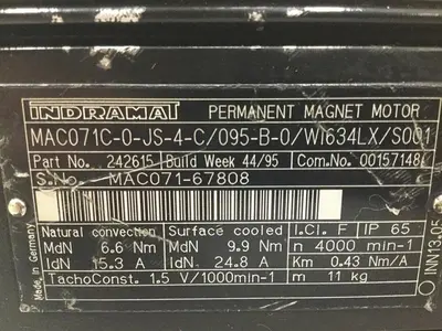 USED INDRAMAT MAC071C-0-JS-4-C/095-B-0/WI634LX/S001
