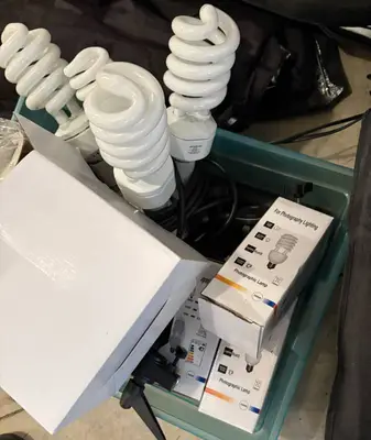 Lot of Photography Studio Lighting Items