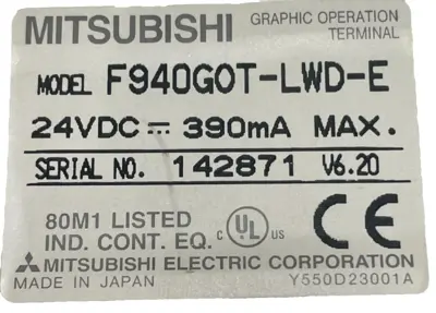 NEW MITSUBISHI F940GOT-LWD-E PROGRAMMABLE CONTROLLER F940GOTLWDE