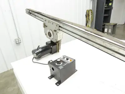 MK North America 50mm x 1750mm Belt Conveyor 115V Variable Speed  *Bad Belt*