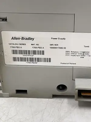 Used ALLEN-BRADLEY ALLEN-BRADLEY 1768-PB3 SER A PLC Input & Output | ND Industrial Surplus #1214578