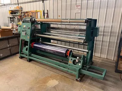 60" WIDE VOORWOOD DUPLEX SLITTER REWINDER MODEL S60-18/187