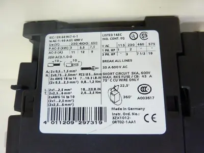 USED SIEMENS 3RT1024-1K