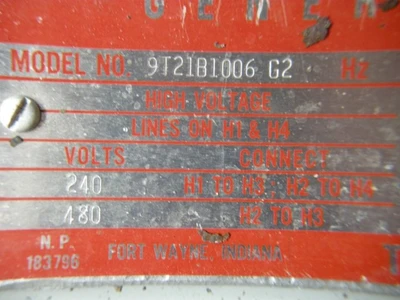 USED GENERAL ELECTRIC 9T21B1006 G2