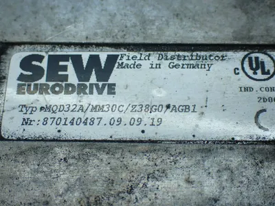 Used SEW EURODRIVE MQD32A/MM30C/Z38G0/AGB1 PLC Input & Output Ohio US | HGR 24 #838777