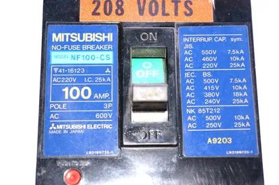 MITSUBISHI NF100-CS CIRCUIT BREAKER NF100CS