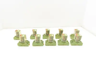 Releco Turck C5-A30 Power Relay 16A 120V 11-Pin Socket  Lot of 10