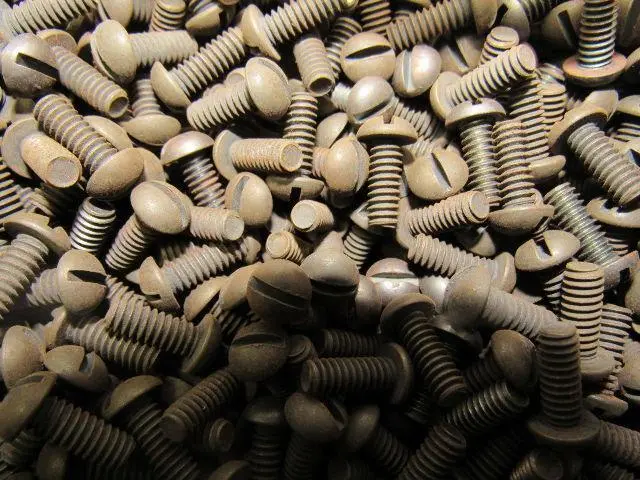 #10-32 1/2" Long Panhead Slotted Machine Screws Black Finish Lot Of 12,000 Plus