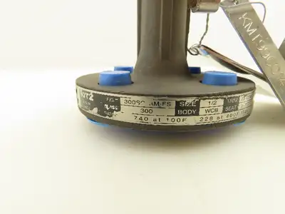 Kitz 300SCTAM-FS Chemical Ball Valve 1/2" Flanged Class 300 Steel 4-Bolt