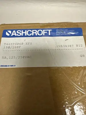 New | in-Stock ASHCROFT T465TS060 XFS Miscellaneous Equipment (Electrical & Power) Ohio US | Surplus Asset Holdings #1210056