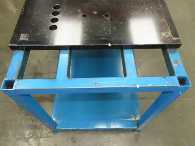1-1/8" Steel Top Machine Base Welding Table Work Bench 50"W 30"D 34-3/4"H