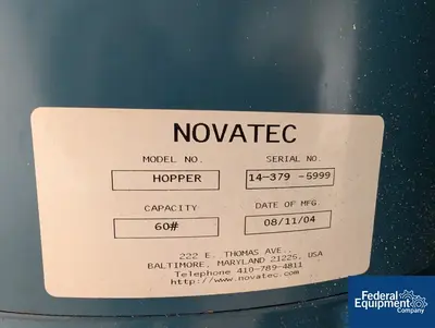 USED Novatec Novatec Hopper Dryer, Model N25