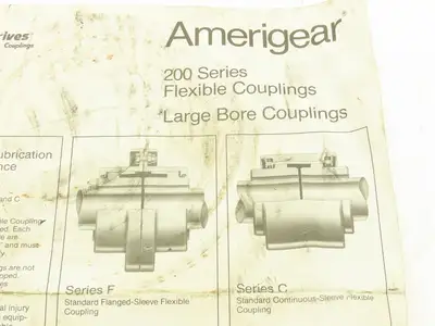 Amerigear Series 200 FS Flexible Gear Coupling Hub & Sleeve 1-7/8"Bore 6" Flange