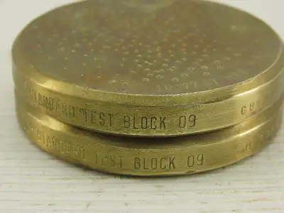 Wilson Rockwell 09 Standard Test Block HRB Lot of 2