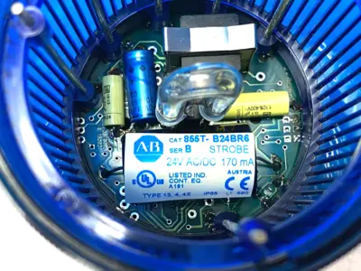 USED ALLEN-BRADLEY SER. B STROBE STACK LIGHT BLUE 70MM