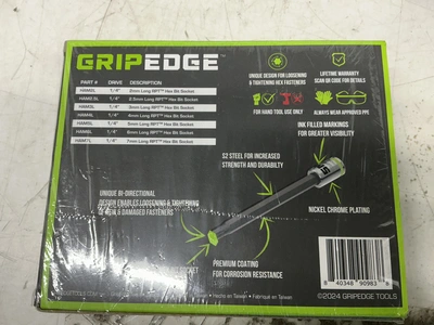 GripEdge Hex Bits - 2-7m long