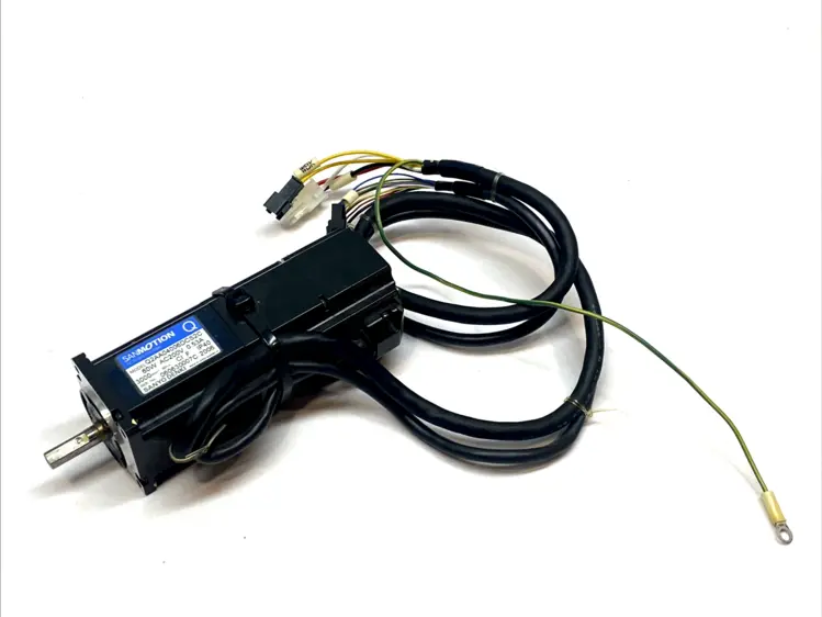 Used SANYO DENKI SANMOTION Q AXIS AC SERVO MOTOR Servo Motors | Maverick Industrial Sales #1100893