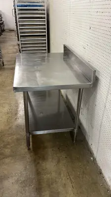 Used Falcon Restaurant Supply, Inc. Used 48" x 30" Stainless Steel Table - TH6 Food Prep Tables Illinois US | Falcon Restaurant Supply #1373545