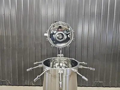 Used Feldmeier 60 Gallon Tank (Vessel), 316L Stainless Steel, Full Vacuum