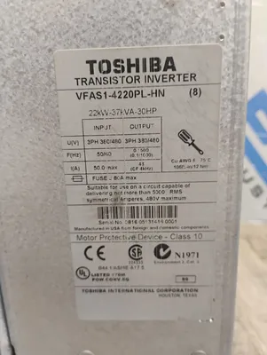 TOSHIBA VFAS1-4220PL-HN Electrical/PLC/Automation | ESS Industrial Equipment Sales (4)