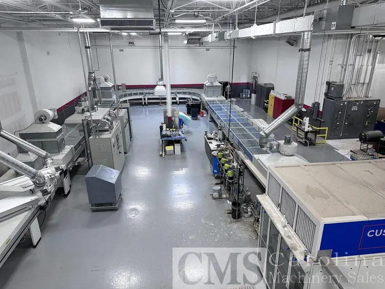 Used SUPERFICI 1300 MMTWIN SPRAY WITH 3 LAMINAR OVENS AND TWO LAMP UV Woodworking Complete Operations PY | CAROLINA MACHINERY SALES #422181
