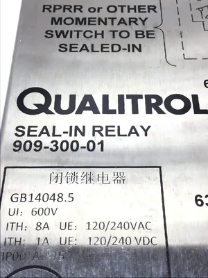 Qualitrol 909-300-01 – GB14048.5 Seal-In Relay Screw Terminal 120/240VAC-DC