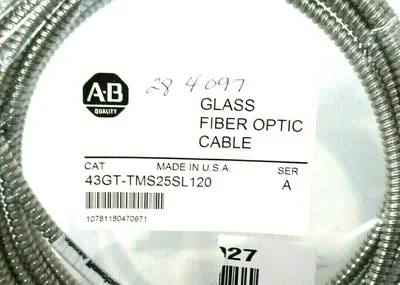 NEW ALLEN BRADLEY 43GT-TMS25SL120 FIBER OPTIC CABLE SER.A 43GTTMS25SL120