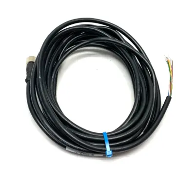 USED BANNER ENGINEERING SINGLE ENDED CORDSET M12 8-PIN STRAIGHT TO PIGTAIL