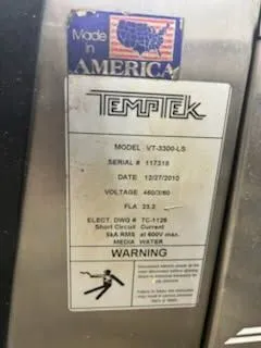 2016 TEMPTEK VT3300-LS THERMOLATOR | Machinery Network (6)